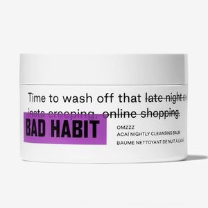 Bad Habit Omzzz Acaí Nightly Cleansing Balm. Scrub, Detox, Water, Natural, Fruit